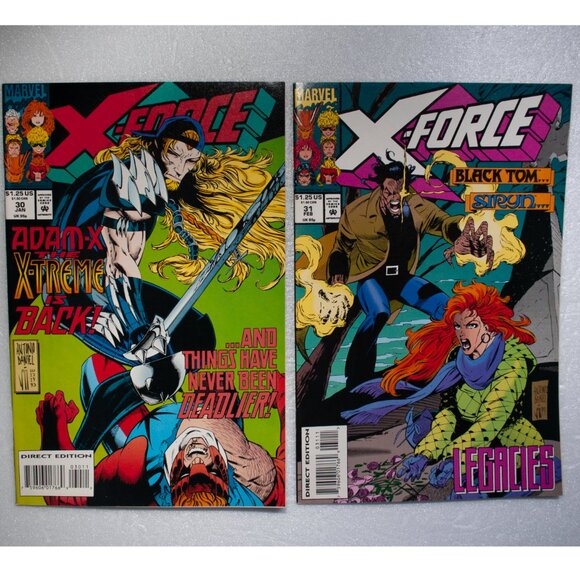 Lot of 5 X-Force Comic Books 28 29 30 31 32 Marvel 1993 1994 Run 28-32 90s X - Picture 3 of 6